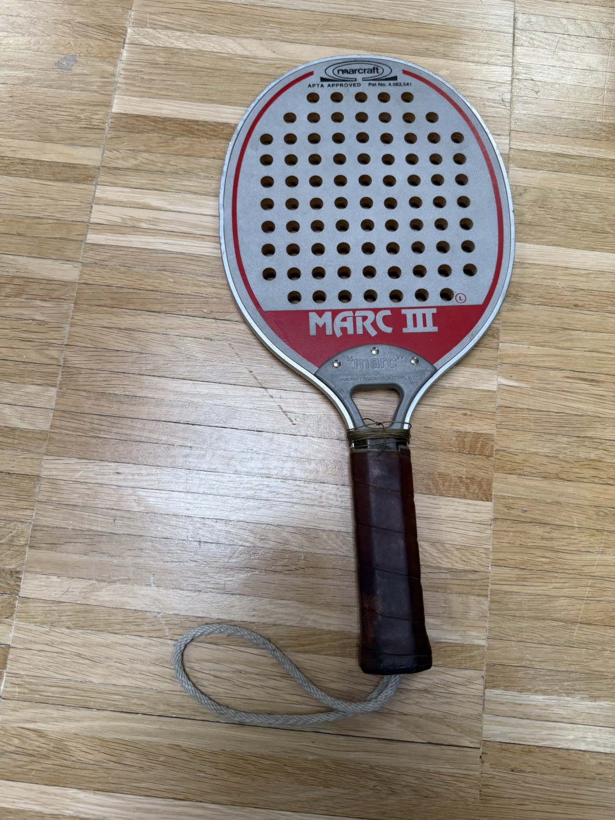 MARCRAFT MARC III Vintage APTA Racchetta Paddle Platform Tennis USA