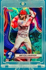 Bryce Harper AQUA REFRACTOR CARD SP BOWMAN BEST PHILADELPHIA PHILLIES MINT /199