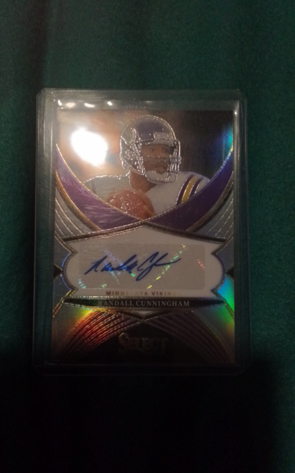 2024 Panini Select Football Randall Cunningham Authentic Autographed Card NICE!