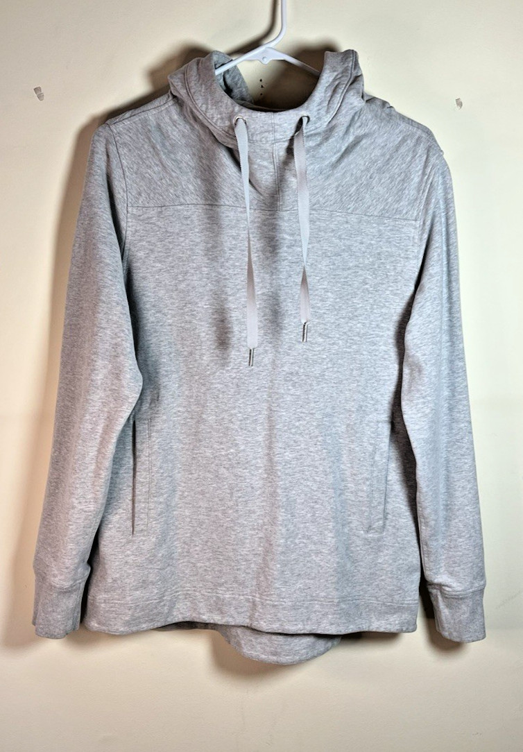 lululemon Split Pullover Size 10 Heathered Gray W… - image 1
