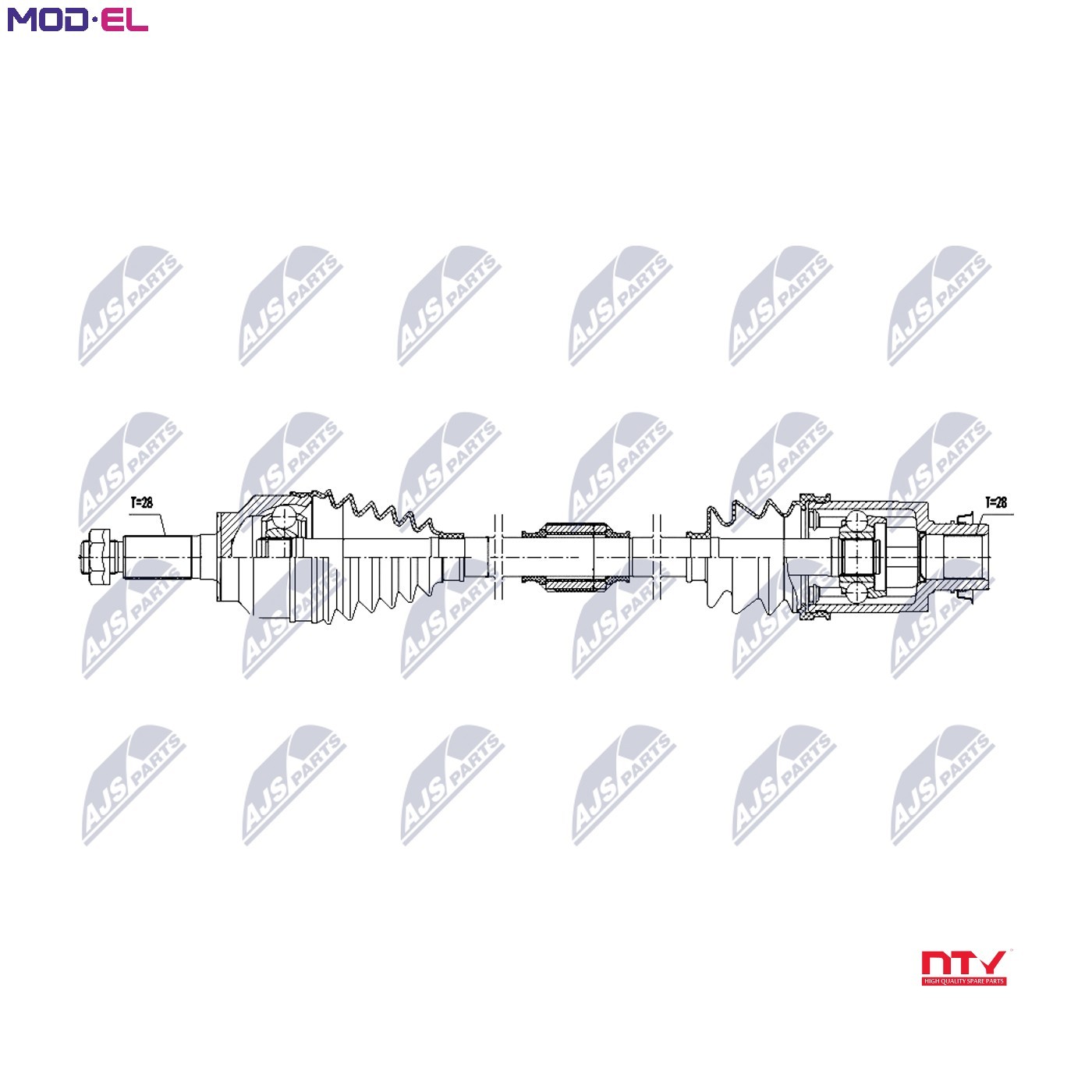 N.T.Y. NPW-MZ-098.NTY Drive Shaft for MAZDA - Image 8