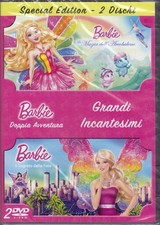2 Dvd BARBIE GRANDI INCANTESIMI ~ LA MAGIA DELL'ARCOBALENO+IL SEGRETO DELLE FATE