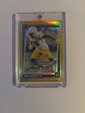 2021 Panini Donruss Optic - Rated Rookie Tre' McKitty #284 Gold Prizm Autographs