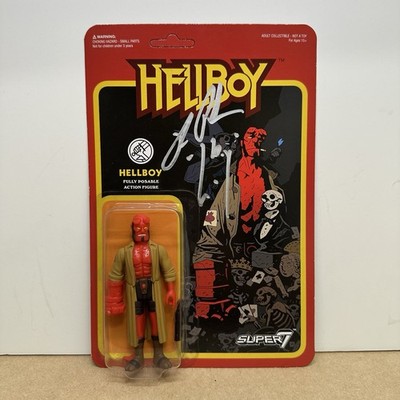 Ron Perlman Signed Hellboy Super7 ReAction Figure Unpunched Mint /Protector Case