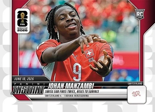 Johan Manzambi 2026 Panini Johan Manzambi #62 Rookie
