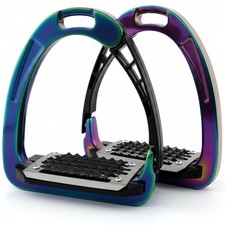 Rainbow Safety Stirrups Equestrain Horse Riding Aluminum Stirrups 4.75''