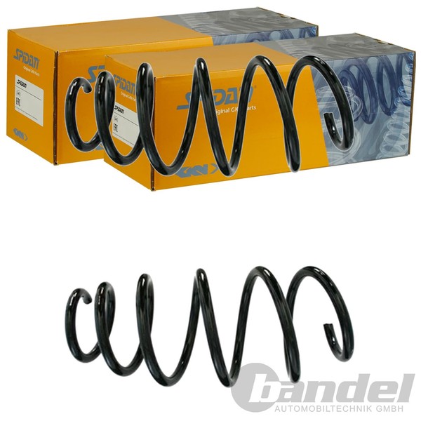 2X Spidan Fahrwerksfedern Vorne Passend FÜR Opel Astra Manta Links+Rechts-image