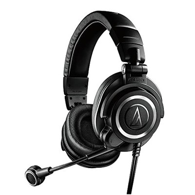 Audio-Technica ATH-M50xSTS Wired Headset with XLR Condenser Microphone 3.5mm TRS