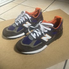 New Balance 990v2 Made in USA Teddy Santis "Brown Purple" Suede Mens Size 8