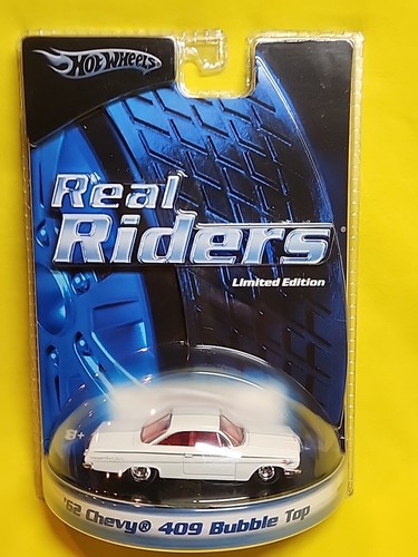 2005 HOT WHEELS REAL '62 CHEVY 409 BUBBLE TOP H9215 NIP 🔥J - Picture 2 of 16