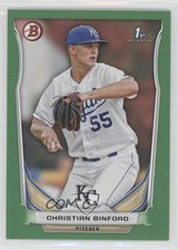 2014 Bowman Prospects Green 118/199 Christian Binford #BP29 e5r