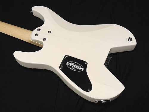 SCHECTER OL-NV-HL STWH Headless Stratocaster Type NV Shape See-through Guitar - Picture 7 of 7