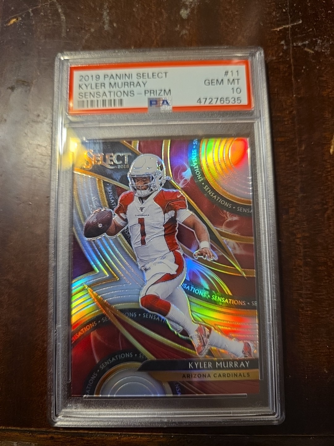 Kyler Murray (RC) PSA 10 Sensations Holo Silver Cardinals QB 2019 Panini Select