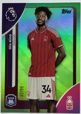 Ola Aina 2025-26 Topps Premier League Green Rainbow /99