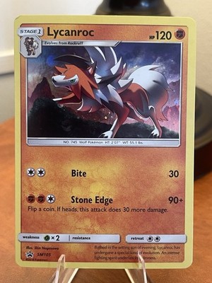 The Pokémon Company-Pokémon TCG-Lycanroc-Black Star Promo-Holo-SM105-LP