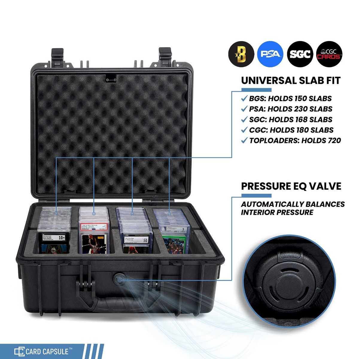 pelican case for graded cards Question Regarding Tough Cases Slab Storage - General Transport your card collection with ease and confidence wherever the journey takes you. V525CC Vault Card Case |