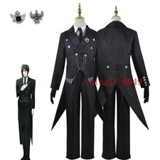 Black Butler Sebastian Michaelis Anime Cosplay Costumes Suit Outfit Halloween