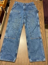 Carhartt Double knee, denim carpenter pants B-73, DST, 34x34 loose original fit