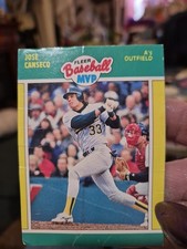 1989 Fleer Baseball MVP - Jose Canseco #6
