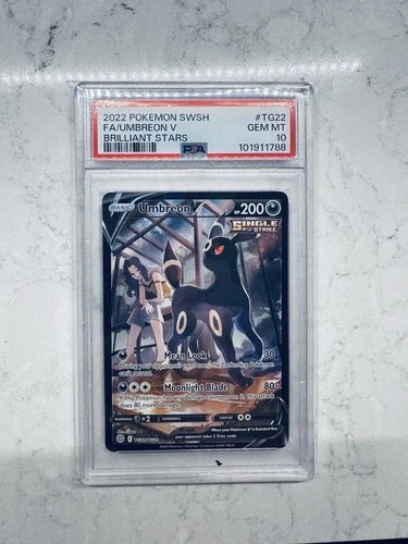 Pokemon Brilliant Stars Umbreon v #TG22 PSA 10