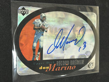 1996 Upper Deck Spx Dan Marino Auto Die-Cut Record Breaker Holoview Signature