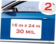 Car Magnet Sheet 16" x 24" 2 Pack - White Blank Automotive 16" x 24" - 2 pack