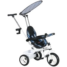 6-in-1 Kids Trike for Toddlers – Growth Stages, Push & Steering, Canopy, Harness