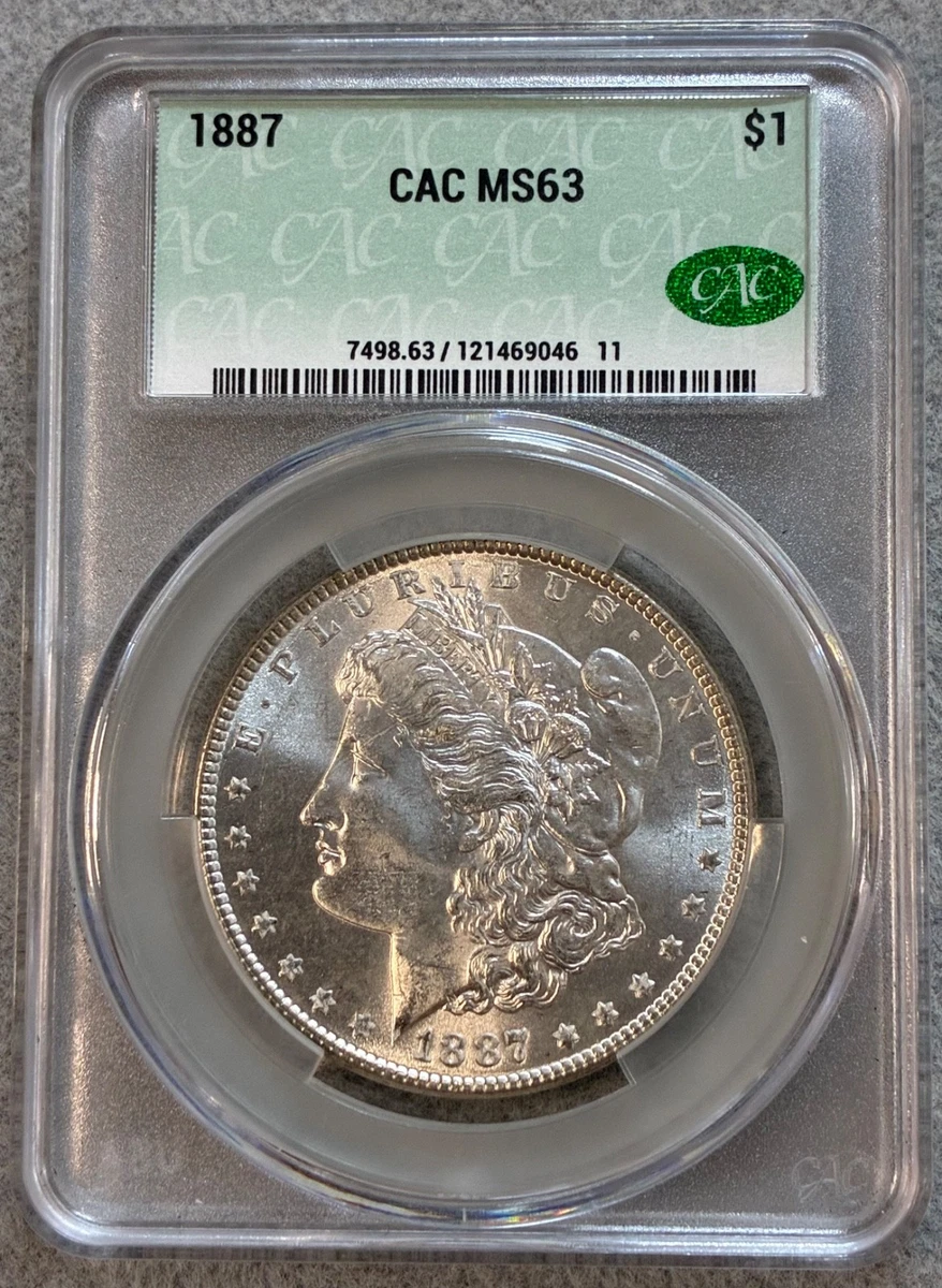 MS 63 Graded 1887 Year Morgan US Dollars (1878-1921) for sale | eBay