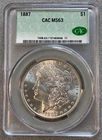1887 Morgan Silver Dollar CAC MS63