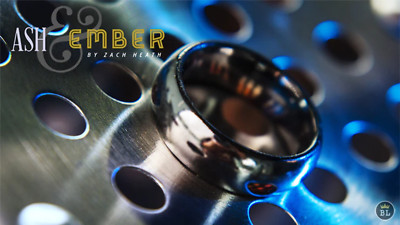 Ash and Ember Silver Curved Size 13 (2 Rings) by Zach Heath - Trick