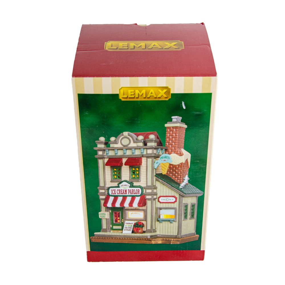 Lemax Ceramic Pearl's Ice Cream Parlor Village Model House | eBay