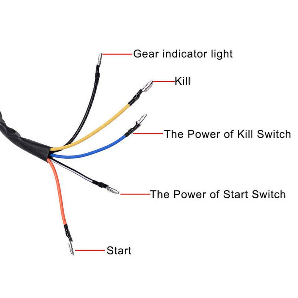 22mm Handlebar Motorcycle Ignition Switch On Off Starter Lights Switch