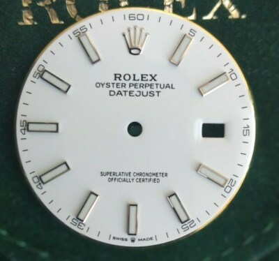 NEW Original Rolex Datejust  ref 126300 white 41mm Dial new for steel Model!