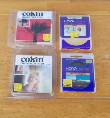 Lot Of 4 New COKIN Creative Filter System And HOYA Filter Cir-Polarizing & UV(O)