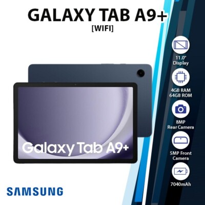 【Wi-Fi】Galaxy Tab A9+ 4GB/64GB Samsung Galaxy Tab A9+ Plus 5G ( Wifi + Cellular ) 11” inch Wifi