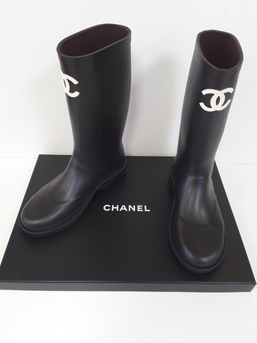 High Pull On Rubber Rain Boots 38 