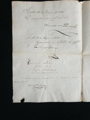 Espagne King Ferdinand VII Signé Royal Marine Manuscript Document - Photo 10 sur 12