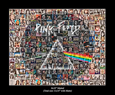 Pink Floyd Photo Mosaic Print Art of Album Covers, Concerts, Roger Waters 