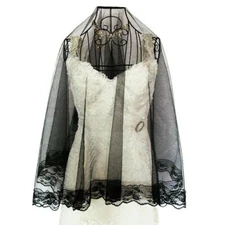 Gothic Wedding Veil Retro Lace Tulle Bridal Hair Accessories Fancy Dress Fairy