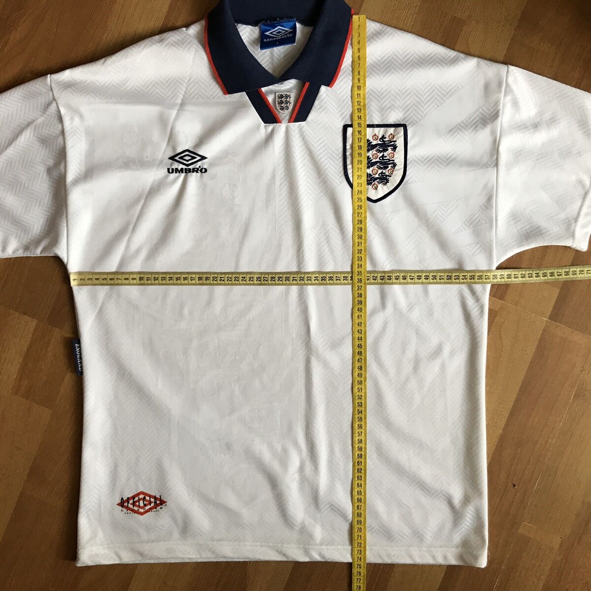 ENGLAND 1993 1995 HOME FOOTBALL SHIRT SOCCER JERSEY UMBRO ENGLAND 1993 1995 HOME FOOTBALL SHIRT SOCCER JERSEY UMBRO