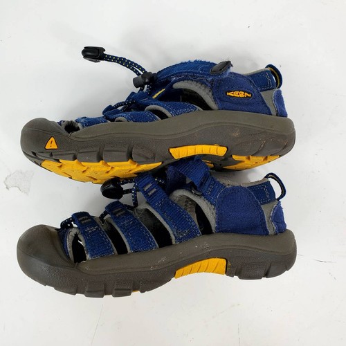Keen Unisex Kids Newport H2 Sport Sandal Blue Hiking Bungee Cord Hook & Loop 11 - Picture 6 of 10