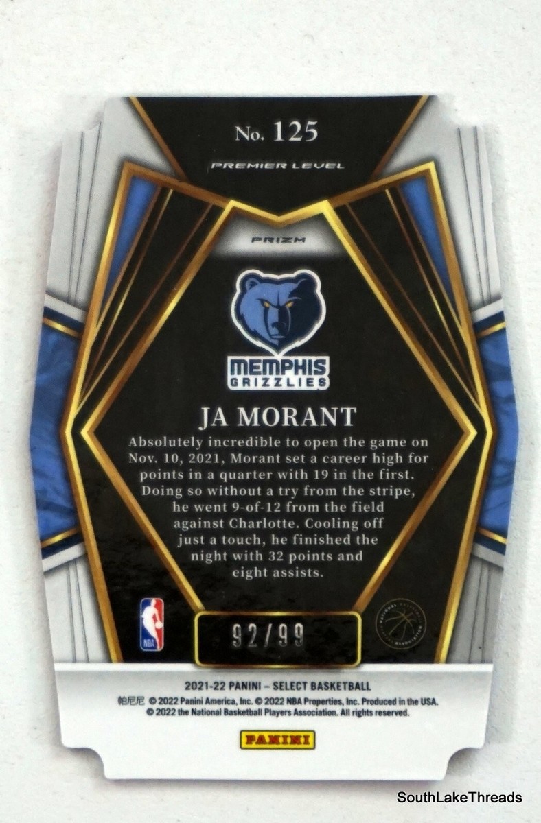 2021-22 Panini Select JA MORANT #
