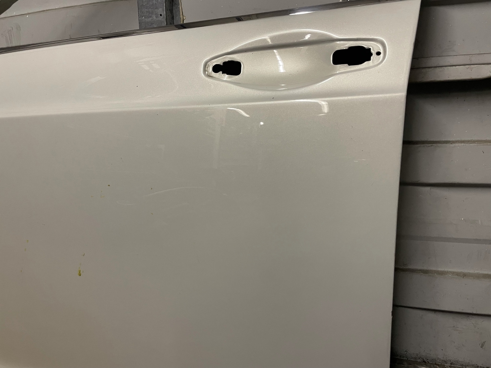 06-13 Bentley Continental Flying Spur Front Left Door Shell NO DENTS Ghost White