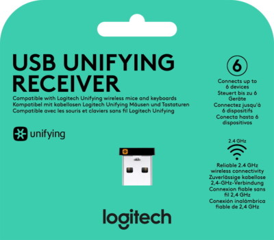 Logitech USB Receiver Wireless Unifying für Tastaturen Mäuse 910-005931