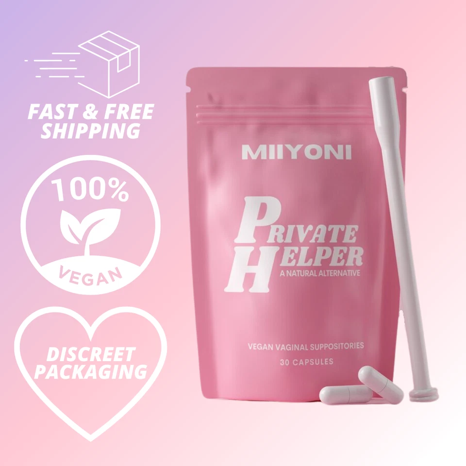 MIIYONI PRIVATE HELPER VAGINAL SUPPOSITORIES W/ FREE APPLICATOR