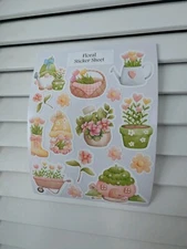Floral Planner Sticker Sheet, Planner sticker, Journal Stickers