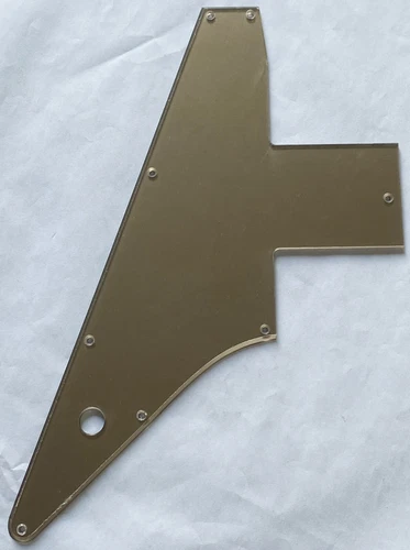 Guitar Parts Guitar Pickguard For Gibson Explorer 76 Reissue Style,Acrylic Gold