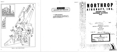 Northrop XB-35 Flying Wing Maintenance Manual rare archive 1940's YB-35 PDF