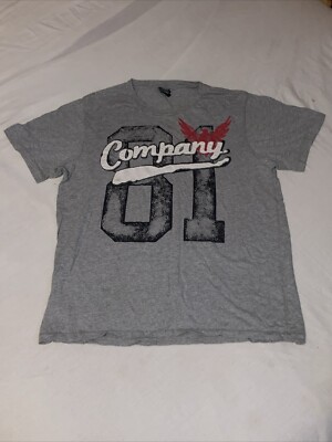 Men's Company 81 T-Shirt Gray Size XL | eBay