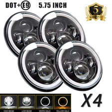4X DOT 5 3/4" 5.75" LED Headlights Hi/Lo Beam for Chevrolet Corvette C1 C2 C3/